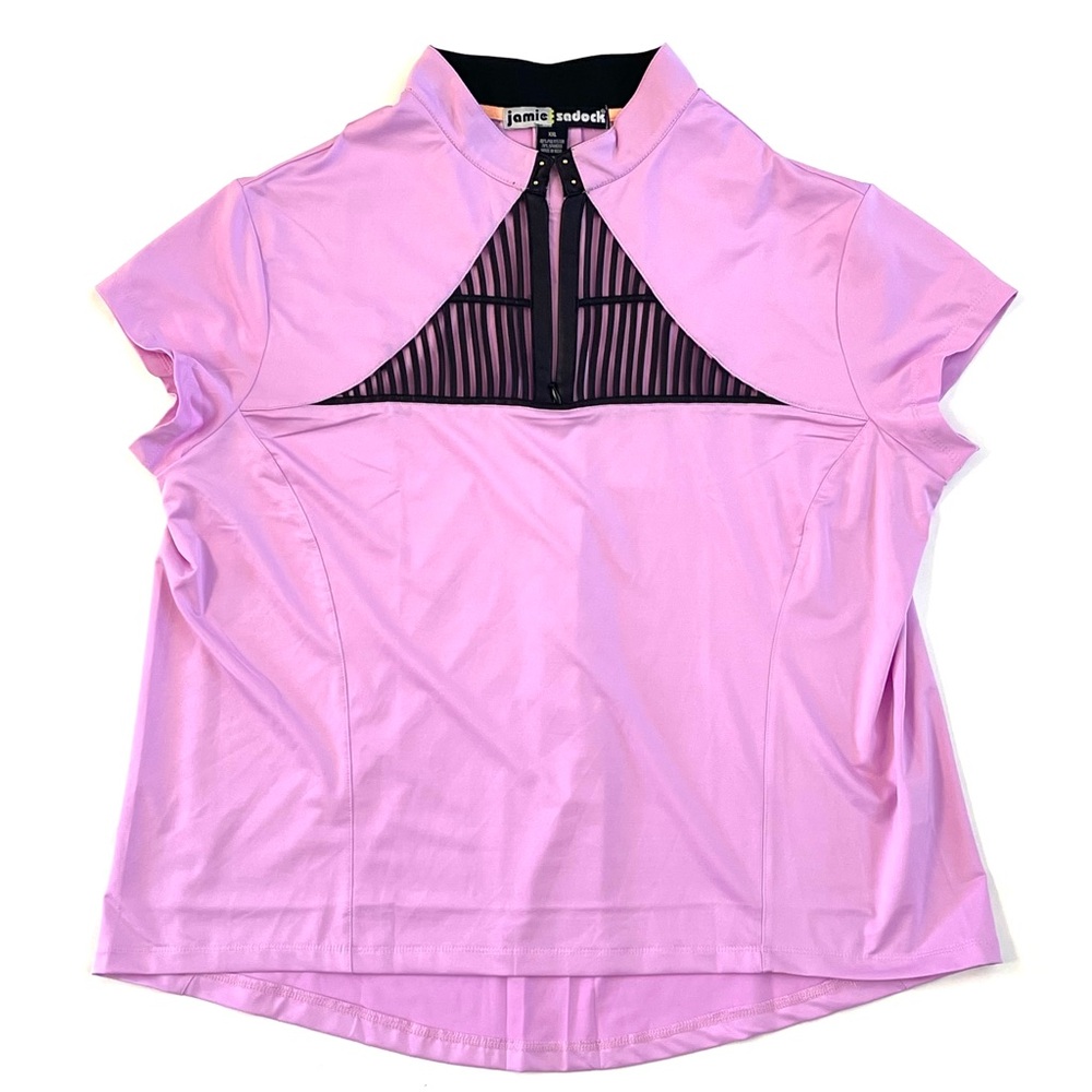 JAMIE SADOCK Golf Tennis Top Women's SIZE XX-LARGE XXL Purple Lilac Black Shirt